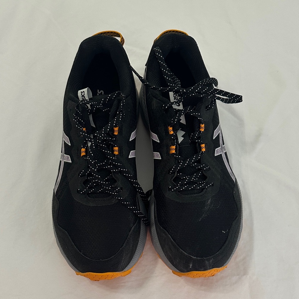 ASICS women’s size 12 Black and Orange Athletic Shoes